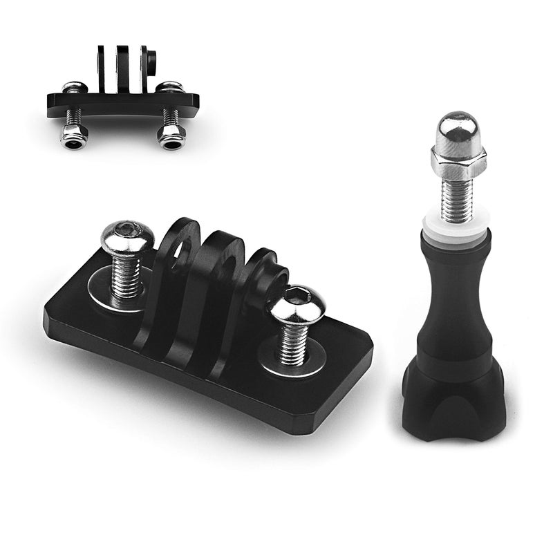 Niewalda Universal Helmet Fixed Mounts, Metal Bracket Adapter, Camera Accessories for GoPro Series Sport Camera/Skydiving Helmet with 1/4" Screw Adapter (Aluminum Alloy) - Image 1